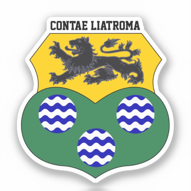 Coat pf Arms of County Leitrim, Ireland Sticker (Front)