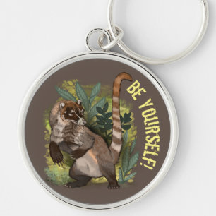 Coatamundi or White Nosed Coati Keychain