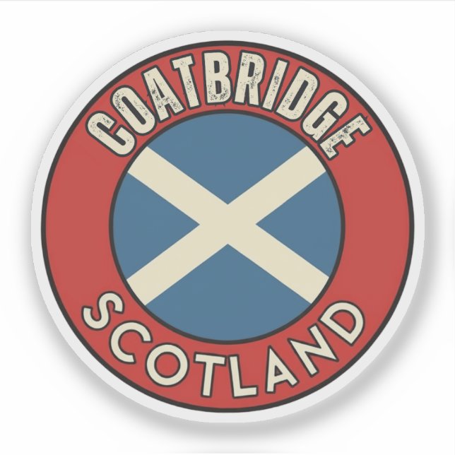 Coatbridge, Scotland Sticker (Front)