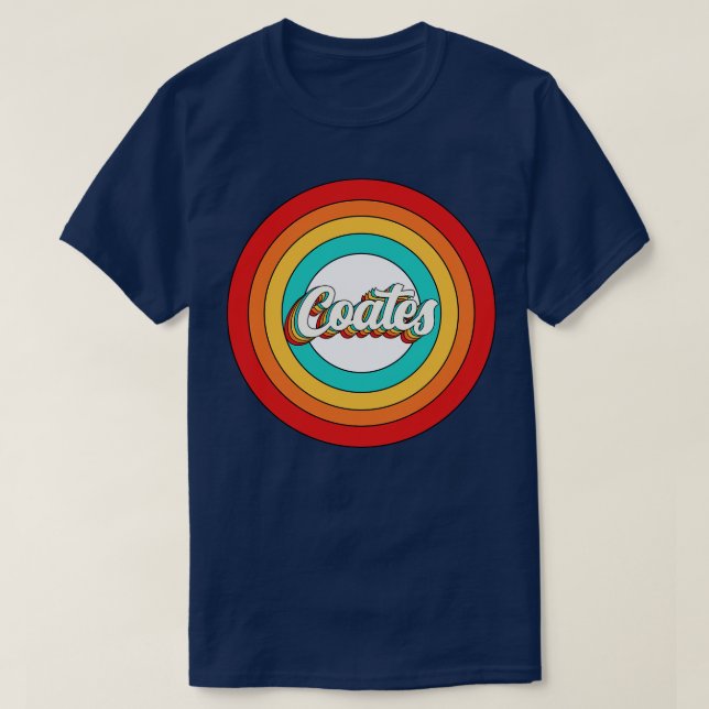 Coates Name Shirt Vintage Coates Circle (Design Front)