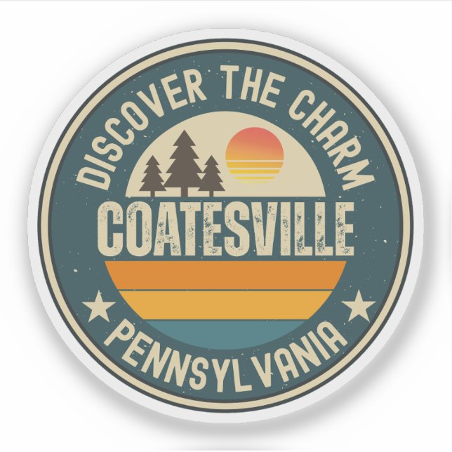 Coatesville, Pennsylvania Sticker (Front)