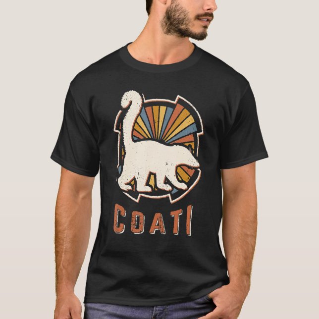 Coati Vintage Classic Retro Animal Love T-Shirt (Front)