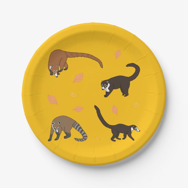 Coatis Paper Plates (Front)