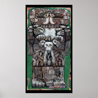 coatlicue, earth goddess poster
