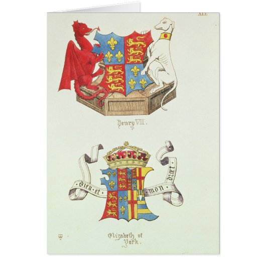Coats of Arms of Henry VII  and Elizabeth of York (Front)