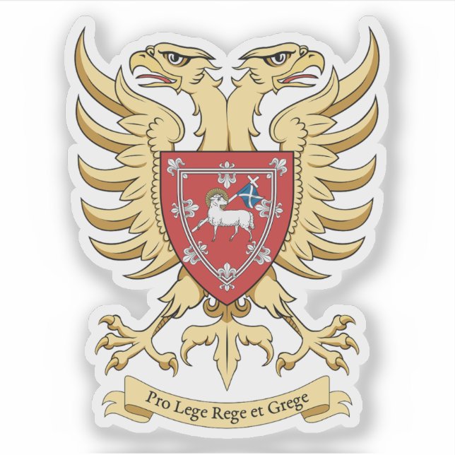 Coats of arms of the city of Perth, Scotland Sticker (Front)