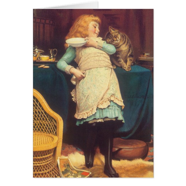 Coaxing Better Than Teasing Charles Burton Barber Cards (Front)
