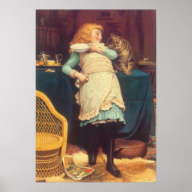 Coaxing Better Than Teasing Charles Burton Barber Poster (Front)