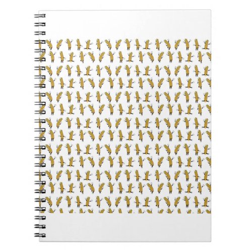 Cob of corn in various poses notebook