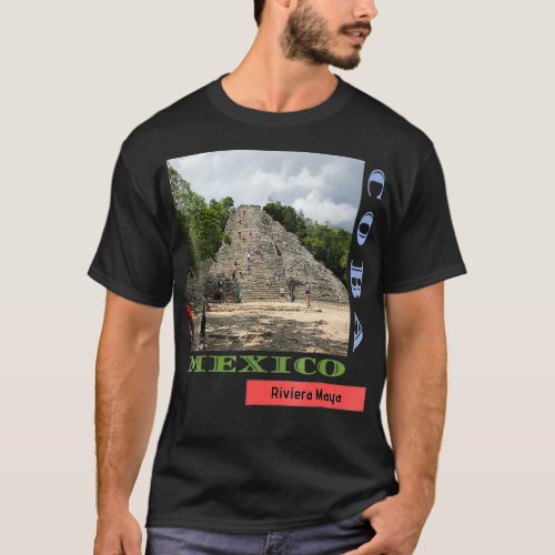 Coba Mexico Mayan Ruins Travel Souvenirs Photograp T_Shirt