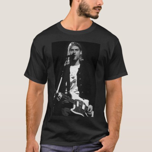 Cobain BW Premium T_Shirt