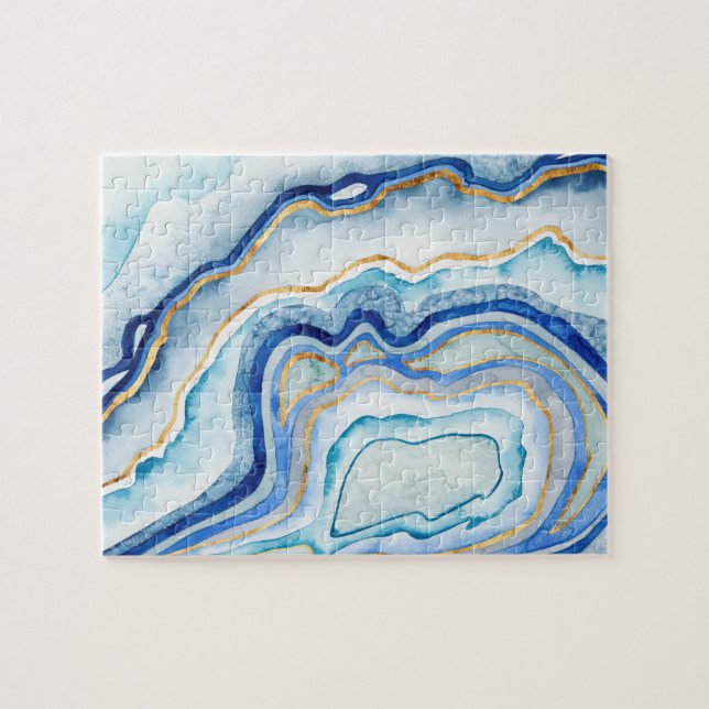 Cobalt Agate II Jigsaw Puzzle (Horizontal)