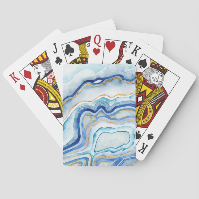 Cobalt Agate II Poker Cards (Back)