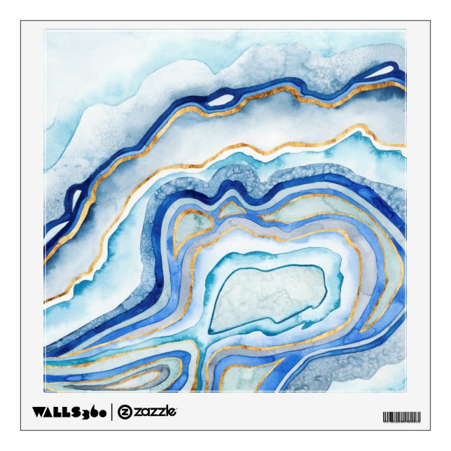Cobalt Agate II Wall Sticker (Front)