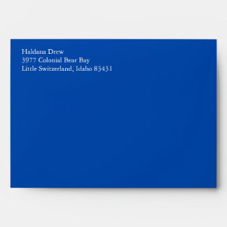 Cobalt Blue A7 5x7 Envelopes With Return Address