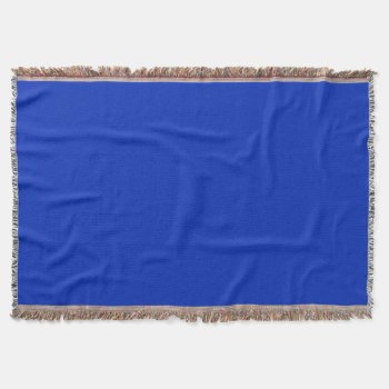 Cobalt Blue (a Solid Rich Color) ~ Throw Blanket by TheWhippingPost at Zazzle