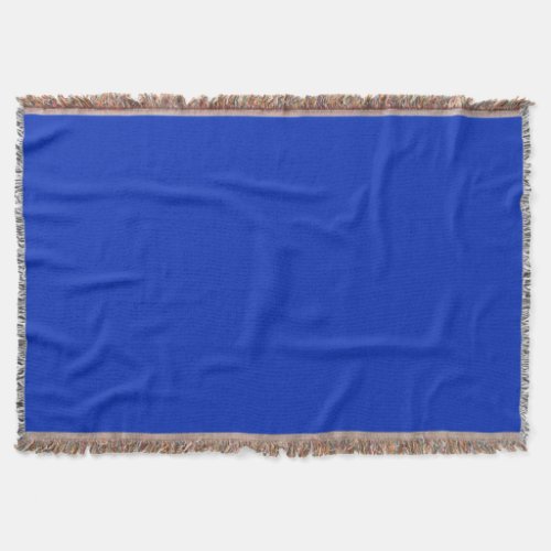 COBALT BLUE a solid rich color  Throw Blanket