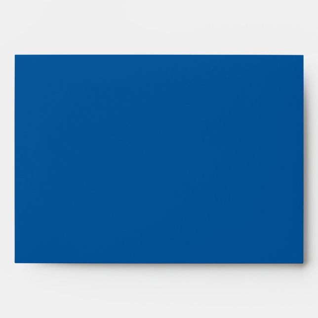Cobalt Blue and Black Damask A7 Envelope for 5x7's (Front)