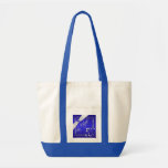 Cobalt Blue and Silver Jumbo Bat Mitzvah Tote Bag<br><div class="desc">****PLEASE NOTE that the ribbon and jewels are images only and are not real. This jumbo size blue and silver Bat Mitzvah tote bag can hold all sorts of stuff for you.</div>