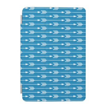 Cobalt Blue Arrows Pattern Ipad Mini Cover by heartlockedcases at Zazzle