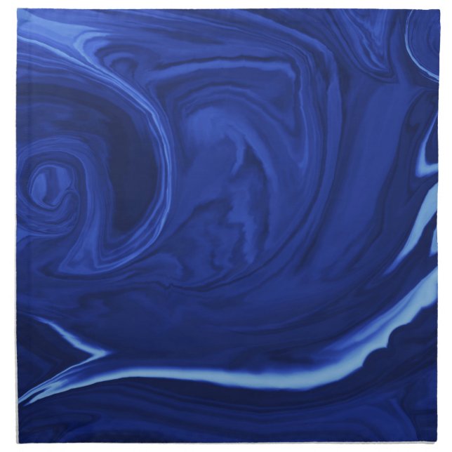 Cobalt blue background cloth napkin (Front)