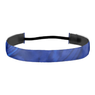 Cobalt blue background collection athletic headband