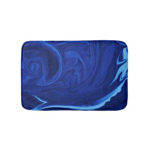 Cobalt blue background Textured Handmade Bath Mat