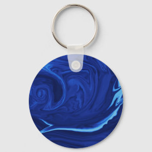 Cobalt blue background Textured Handmade Keychain