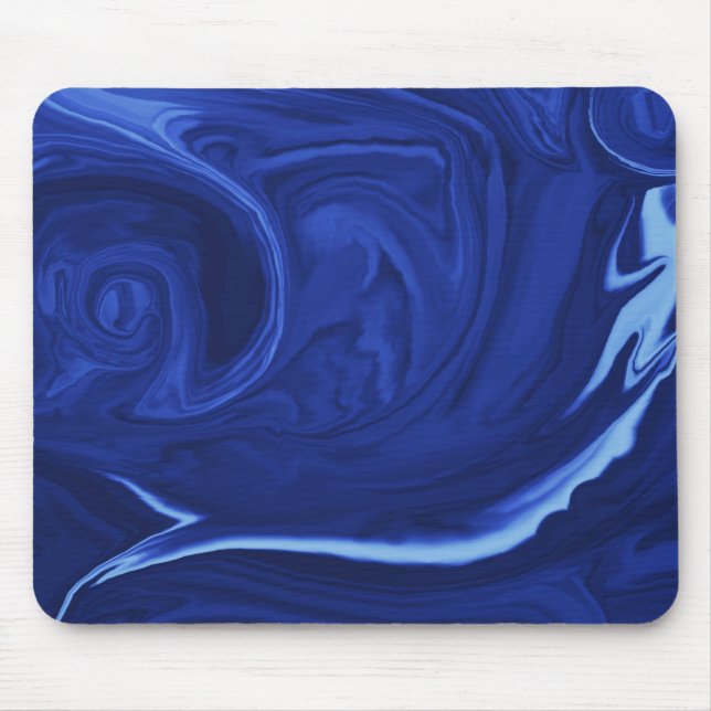 Cobalt blue background Textured Handmade Mouse Pad (Front)