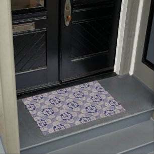 Cobalt Blue Ceramic Tile Doormat