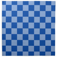 Cobalt Blue Checkerboard