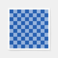 Cobalt Blue Checkerboard