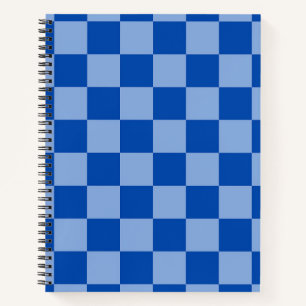 Cobalt Blue Checkerboard Notebook