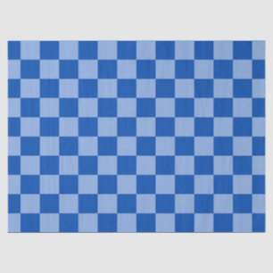 Cobalt Blue Checkerboard Tissue Paper