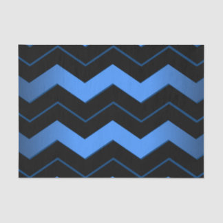 Cobalt Blue Chevron Tissue Paper