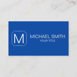 Cobalt blue color background business card