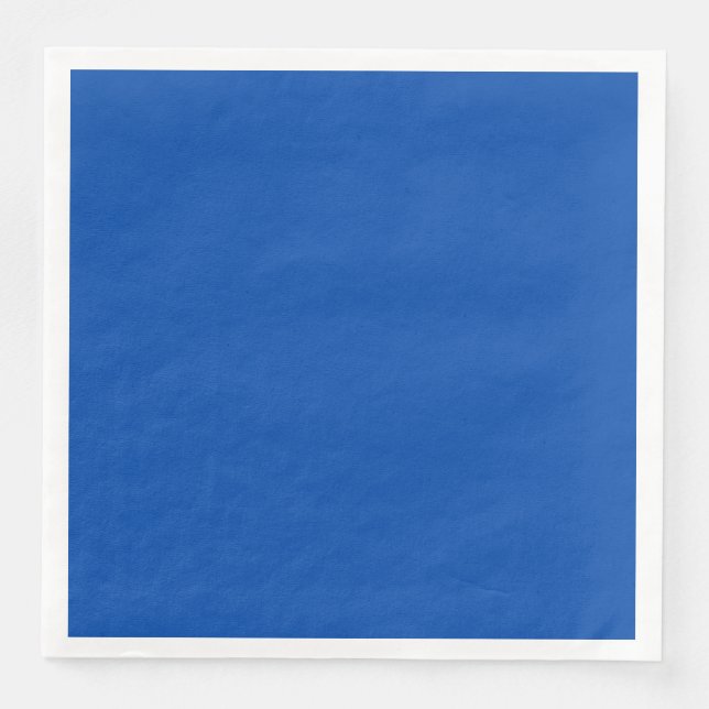 Cobalt Blue Dinner Paper Napkin (Front)