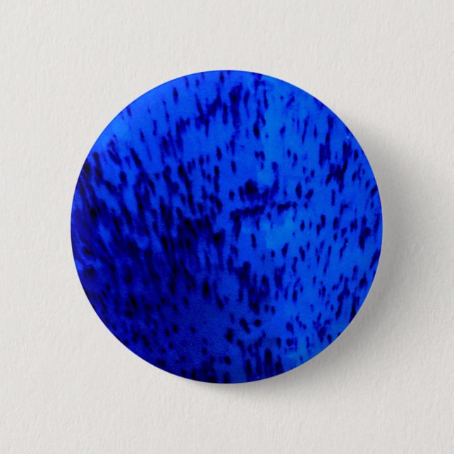 Cobalt Blue Earthenware Button (Front)