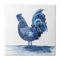 Cobalt Blue Farm Animals - Rooster