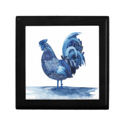 Cobalt Blue Farm Animals - Rooster Gift Box