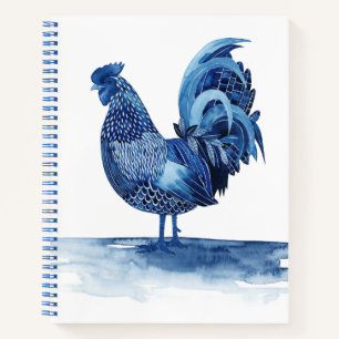 Cobalt Blue Farm Animals - Rooster Notebook