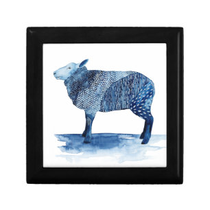 Cobalt Blue Farm Animals - Sheep Gift Box