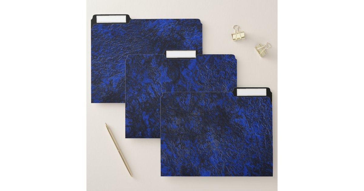 Cobalt blue file folder | Zazzle