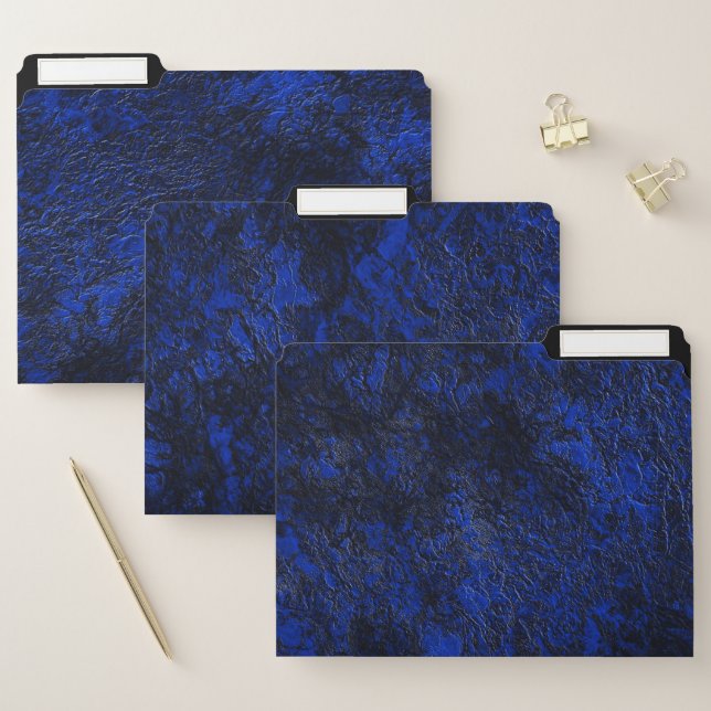 Cobalt blue file folder (Set)
