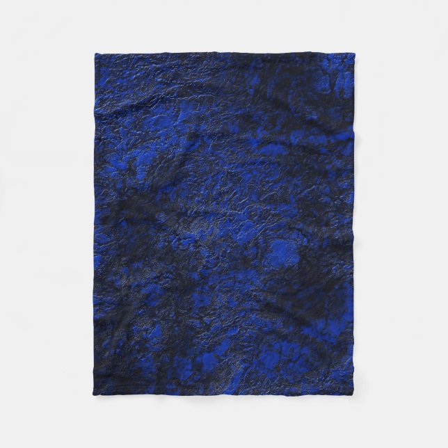 Cobalt blue fleece blanket (Front)