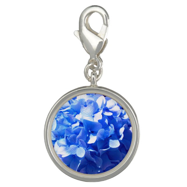 Cobalt blue floral elegant blue hydrangeas  charm (Front)