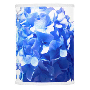 Cobalt blue floral elegant blue hydrangeas lamp shade