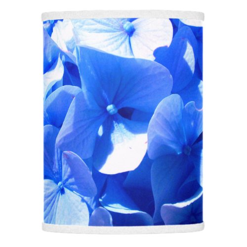 Cobalt blue floral elegant blue hydrangeas  lamp shade