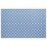 Cobalt Blue Geometric Pattern Fabric