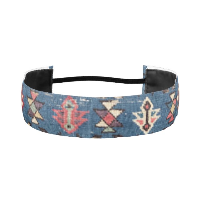 Cobalt Blue Khyrdagyd :: 19th Century Authentic Athletic Headband (Front)